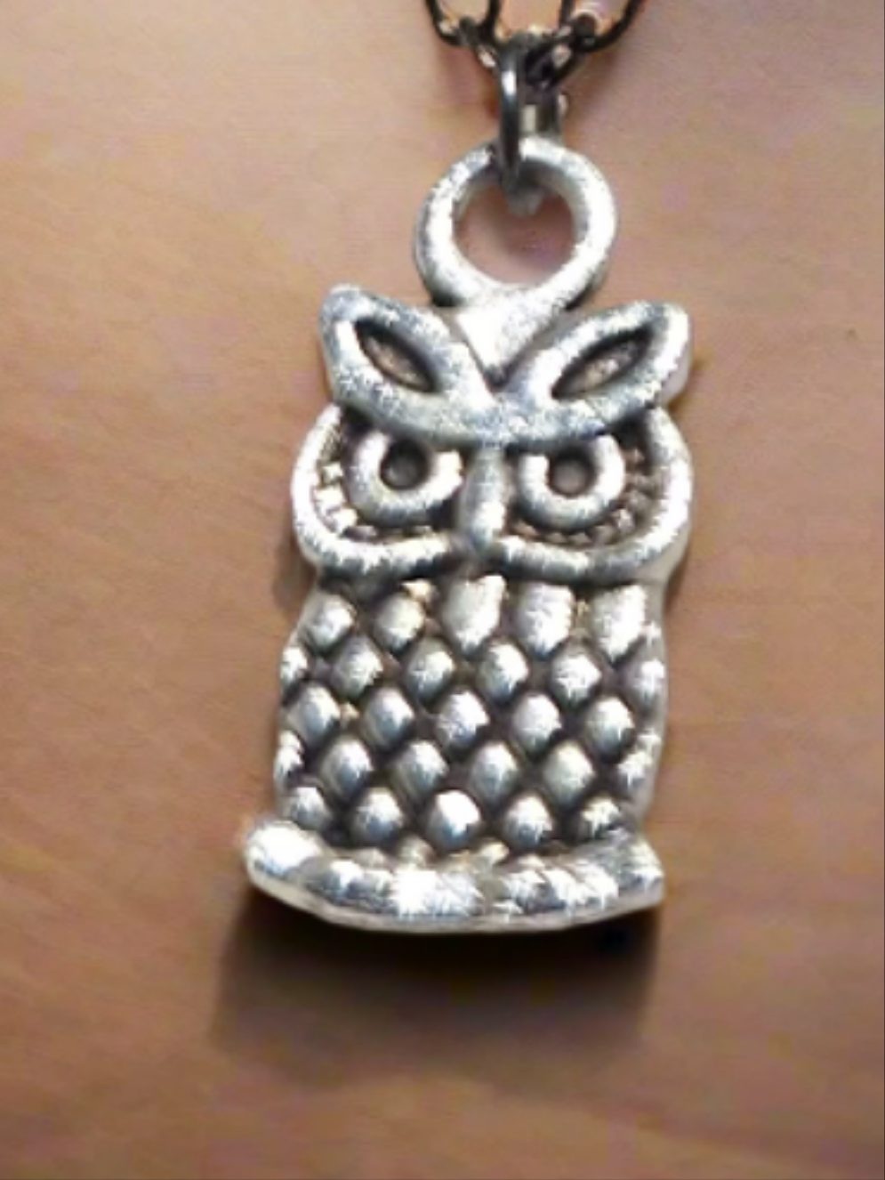 Owl charm necklace