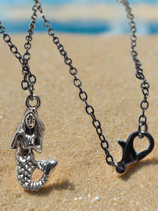 Mermaid charm necklace